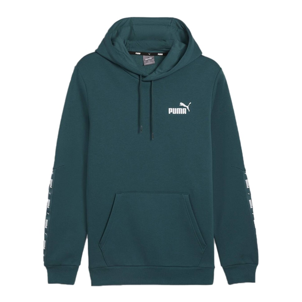Толстовка чоловіча Puma ESS+ Tape Hoodie FL зелена 84904008 — фото 1