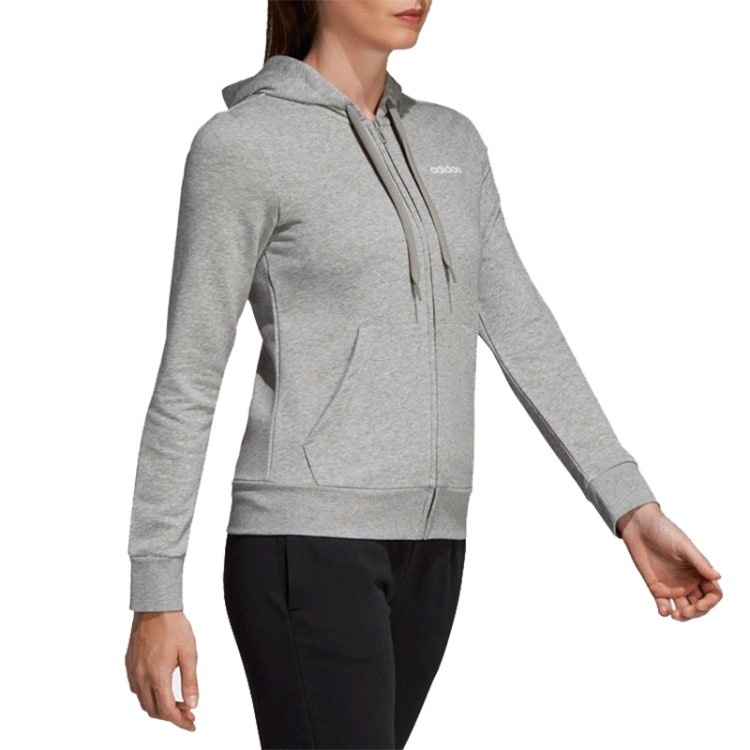 Толстовка женская Adidas Essentials Solid серая DU0664 изображение 2