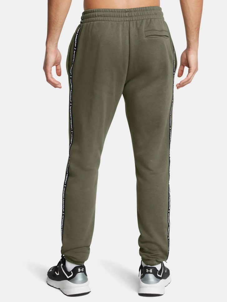 Штани чоловічі Under Armour UA Icon Fleece Jgr Taping оливкові 1389358-390 изображение 3