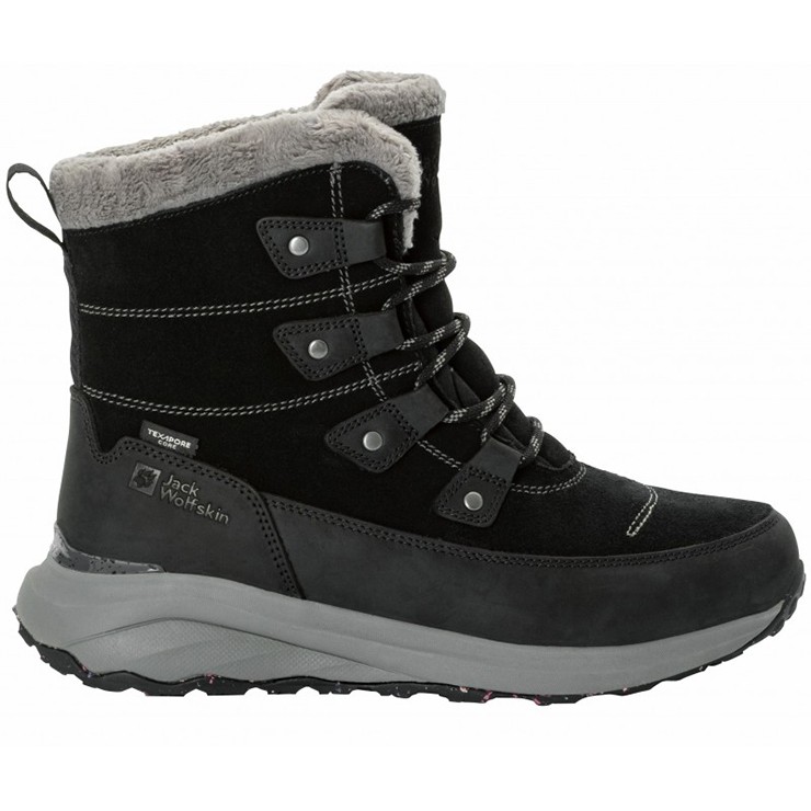 Ботинки женские Jack Wolfskin DROMOVENTURE TEXAPORE HIGH W темно-серые 4059851-6350