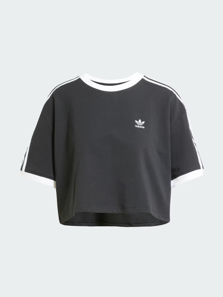 Футболка женская Adidas 3S LOOSE CROP T черная JC8149 изображение 7