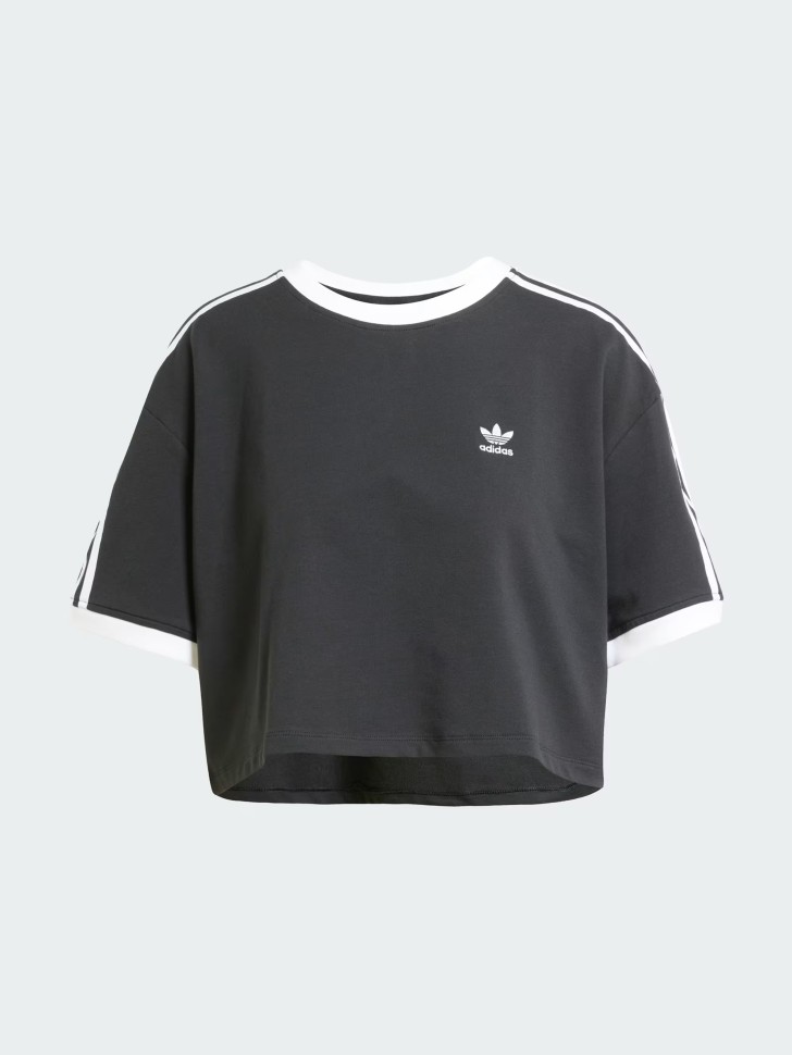 Футболка женская Adidas 3S LOOSE CROP T черная JC8149 изображение 7