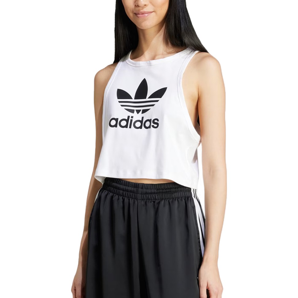 Майка женская Adidas TREFOIL TANK белая IP0679 изображение 1