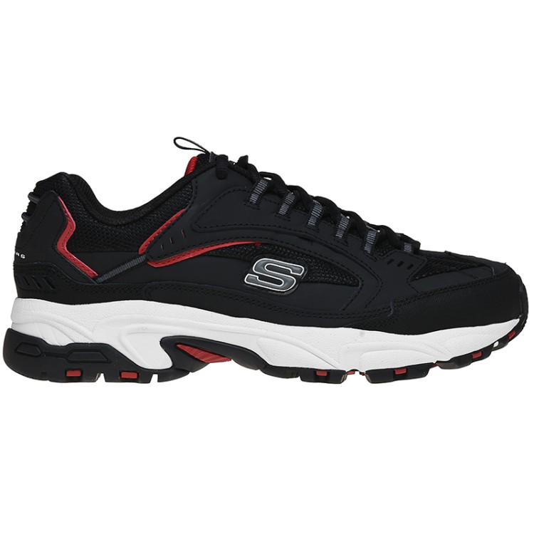 Кроссовки мужские Skechers Snickers черные 51286-BKRD изображение 1