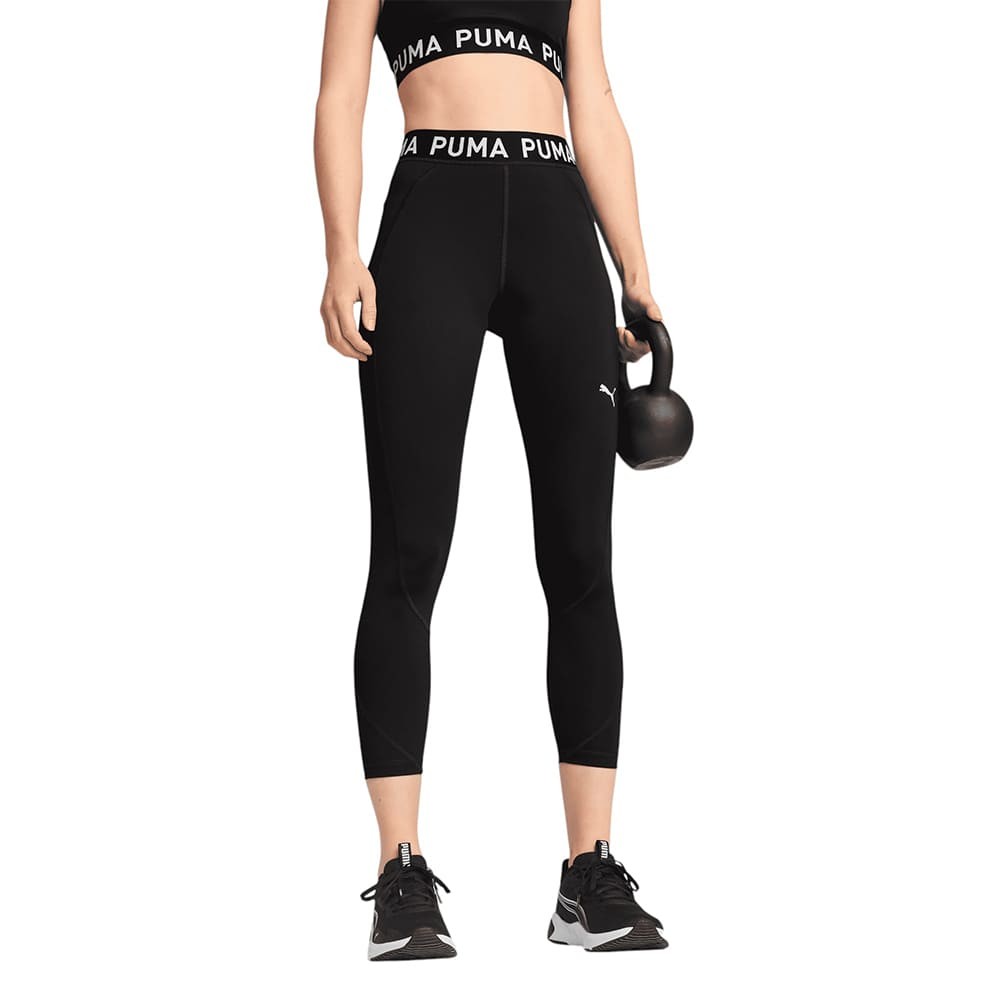 Леггинсы женские Puma W PUMA STRONG TIGHT - HW FL черные 52600001