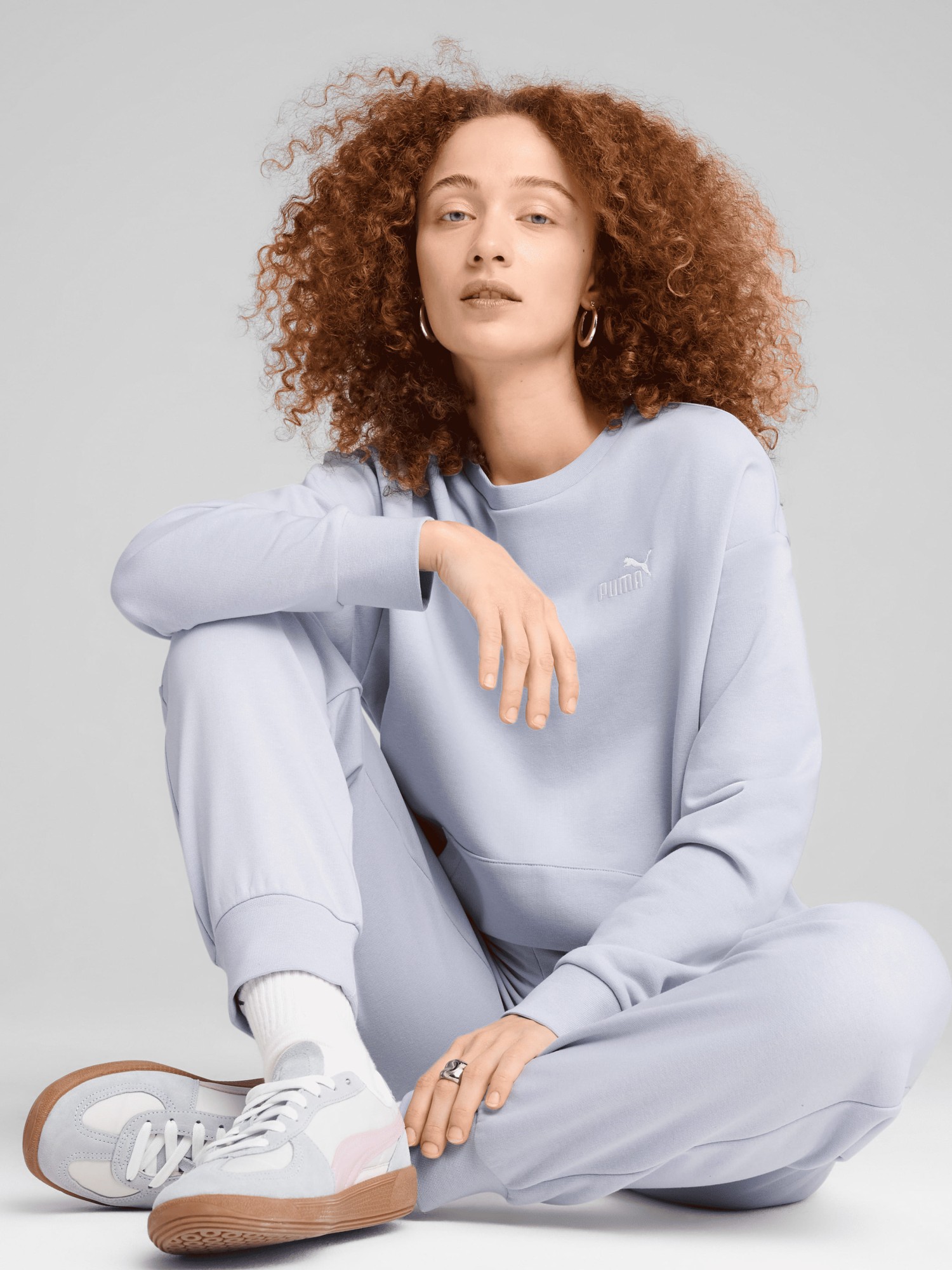 Костюм женский Puma Relaxed Sweat Suit TR cl голубой 68507447 изображение 2