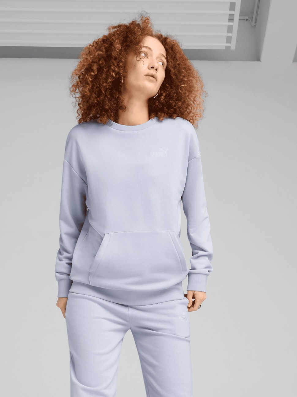 Костюм жіночий Puma Relaxed Sweat Suit TR cl блакитний 68507447 — фото 3