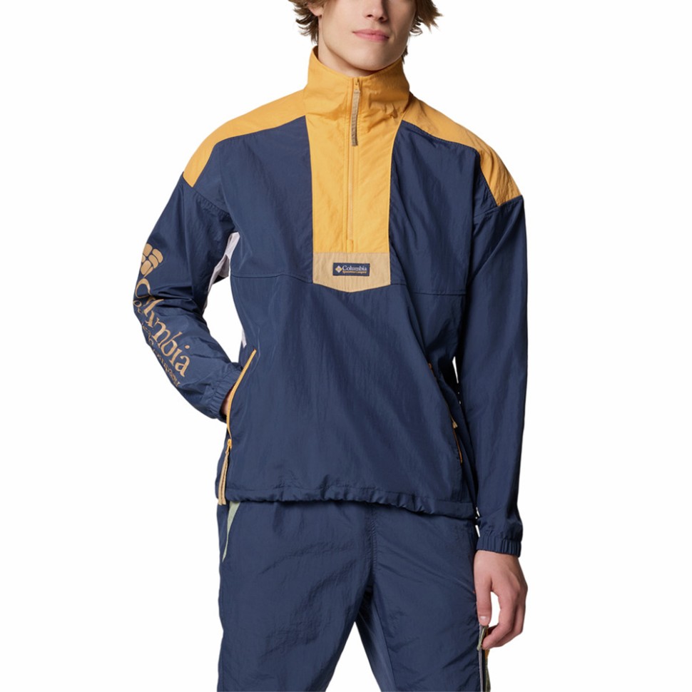 Ветровка мужская Columbia Riptide™ II Retro Windbreaker Anorak синяя 2121681-466 изображение 1