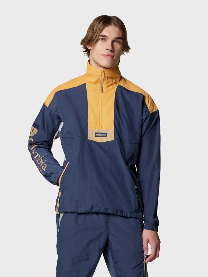 Ветровка мужская Columbia Riptide™ II Retro Windbreaker Anorak синяя 2121681-466 изображение 2