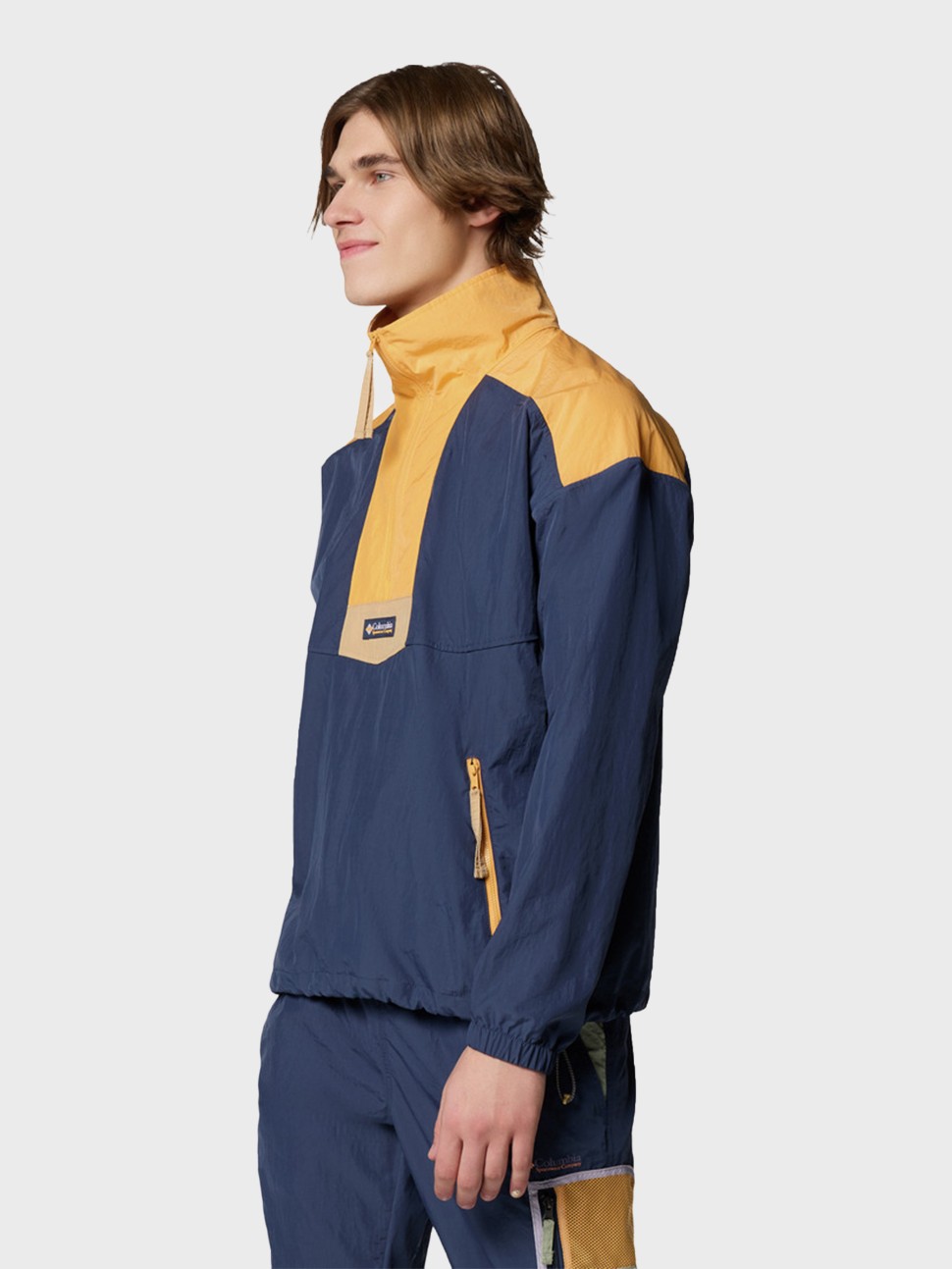 Вiтрiвка чоловiча Columbia Riptide™ II Retro Windbreaker Anorak синя 2121681-466 — фото 4
