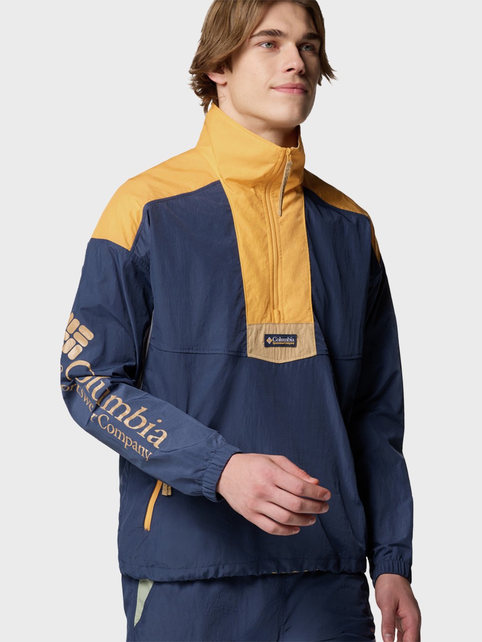 Вiтрiвка чоловiча Columbia Riptide™ II Retro Windbreaker Anorak синя 2121681-466 — фото 5