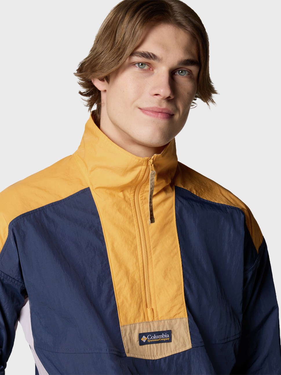 Вiтрiвка чоловiча Columbia Riptide™ II Retro Windbreaker Anorak синя 2121681-466 — фото 6