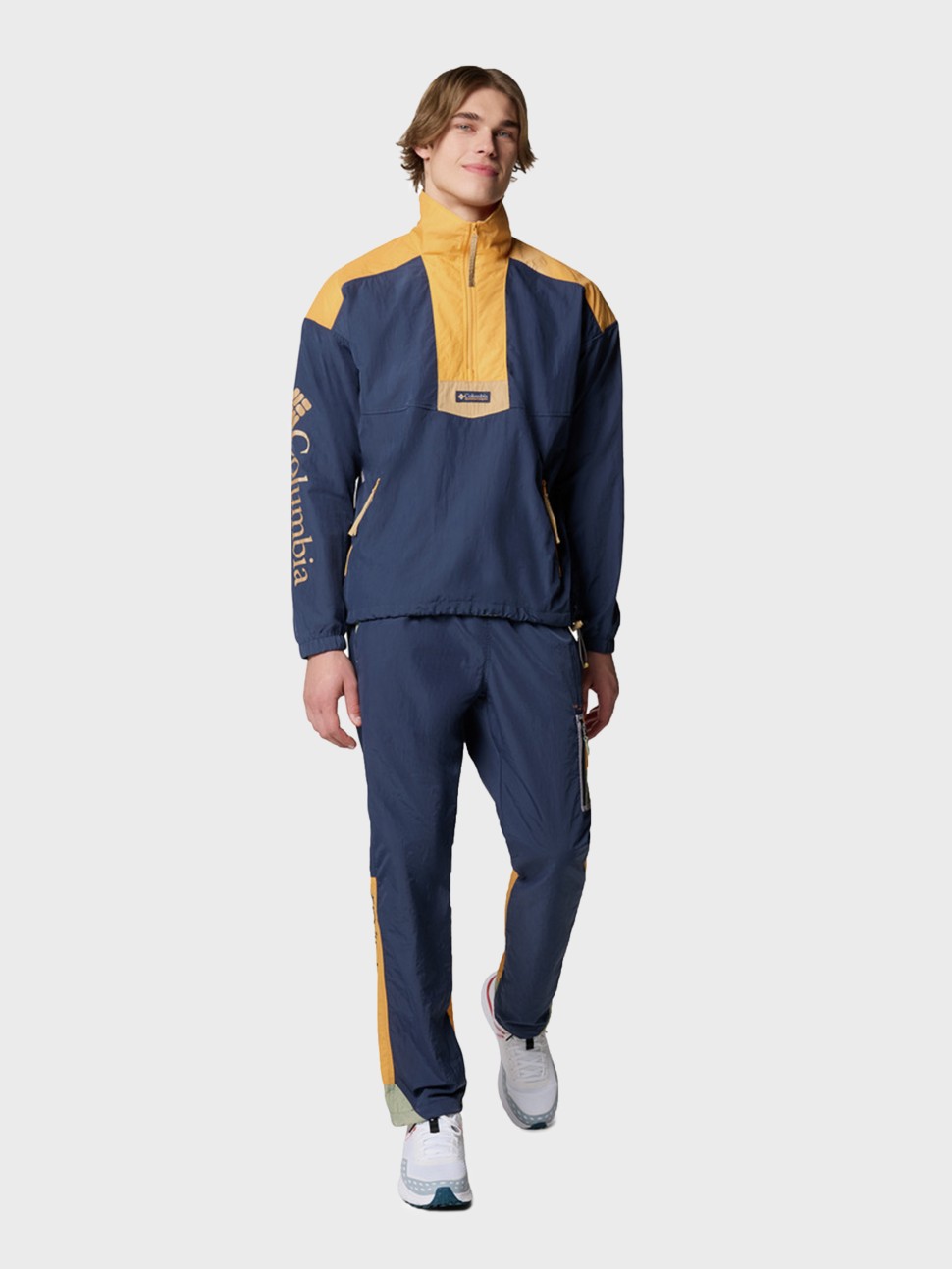 Вiтрiвка чоловiча Columbia Riptide™ II Retro Windbreaker Anorak синя 2121681-466 — фото 9
