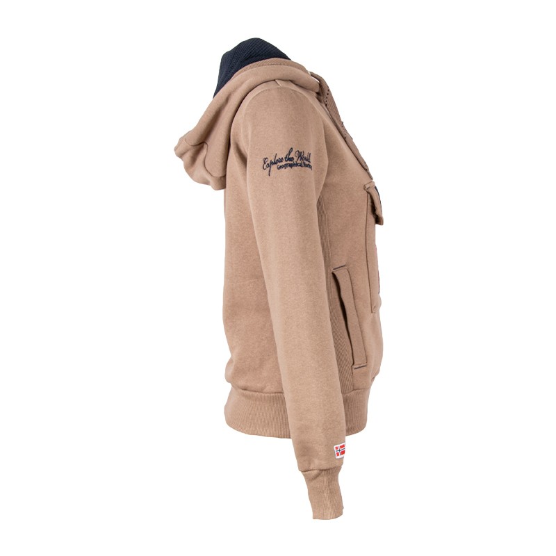 Толстовка жіноча Geographical Norway сіра SR638F-020 — фото 3 — Sport City Толстовка жіноча Geographical Norway сіра SR638F-020 — фото 3