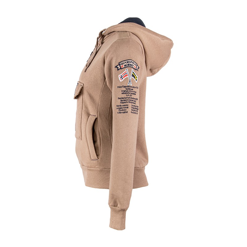 Толстовка женская Geographical Norway серая SR638F-020 изображение 4