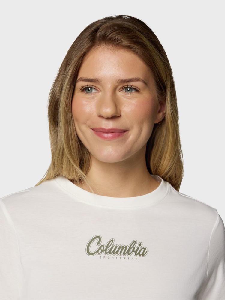 Футболка жiноча Columbia Rolling Bend™ Graphic SS біла 2120021-125 изображение 5