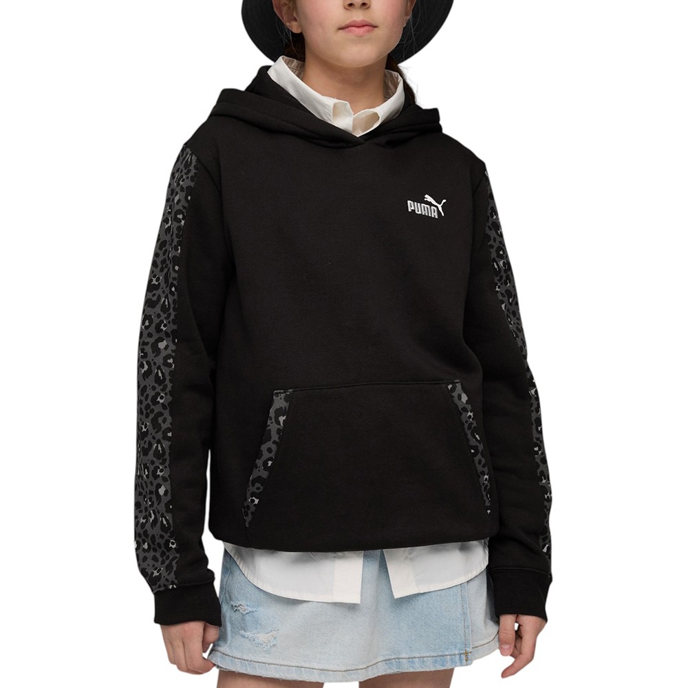 Толстовка детская Puma ESS GRAPHIC Animal Hoodie FL черная 68875801 изображение 1