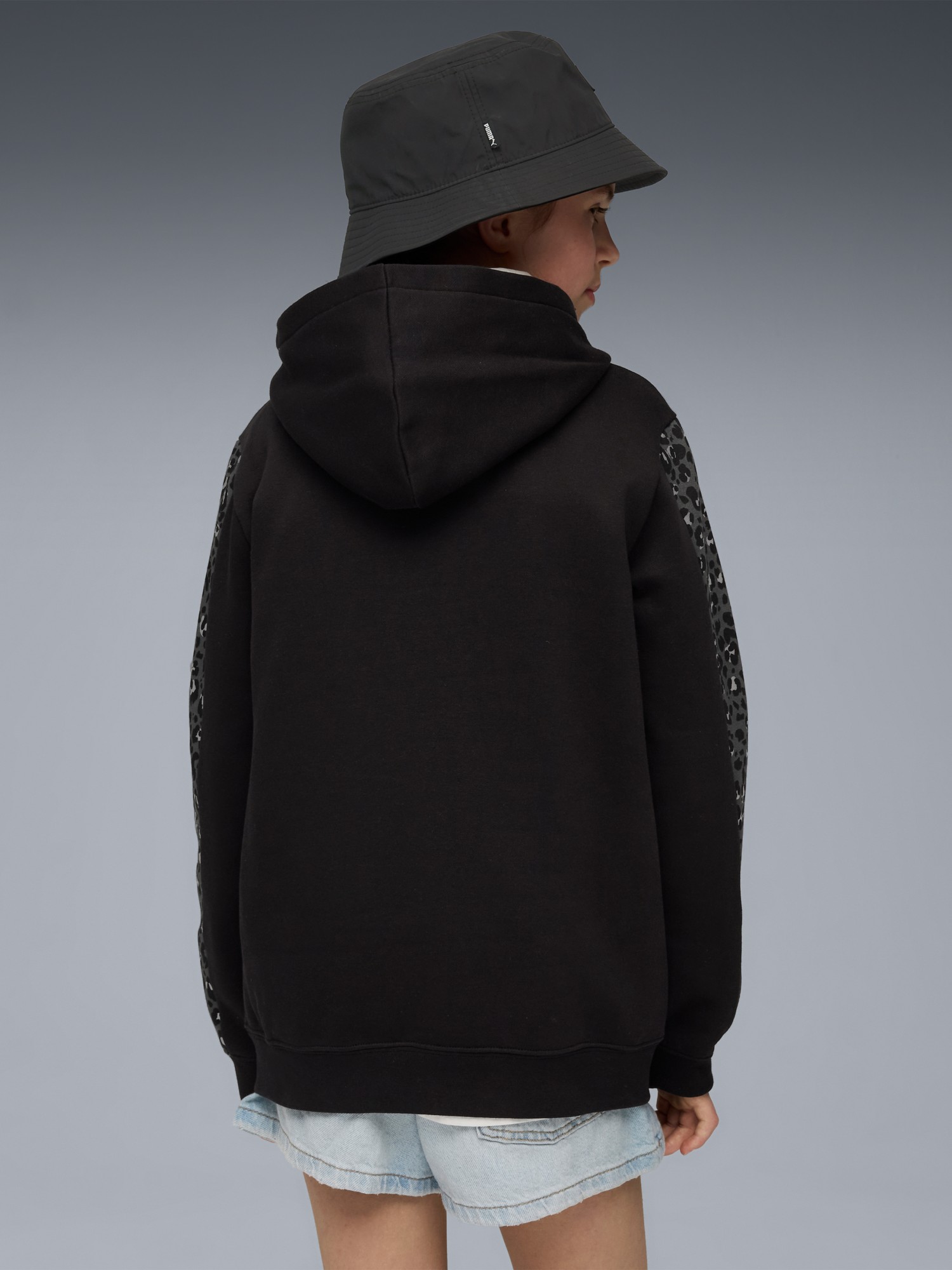 Толстовка детская Puma ESS GRAPHIC Animal Hoodie FL черная 68875801 изображение 3