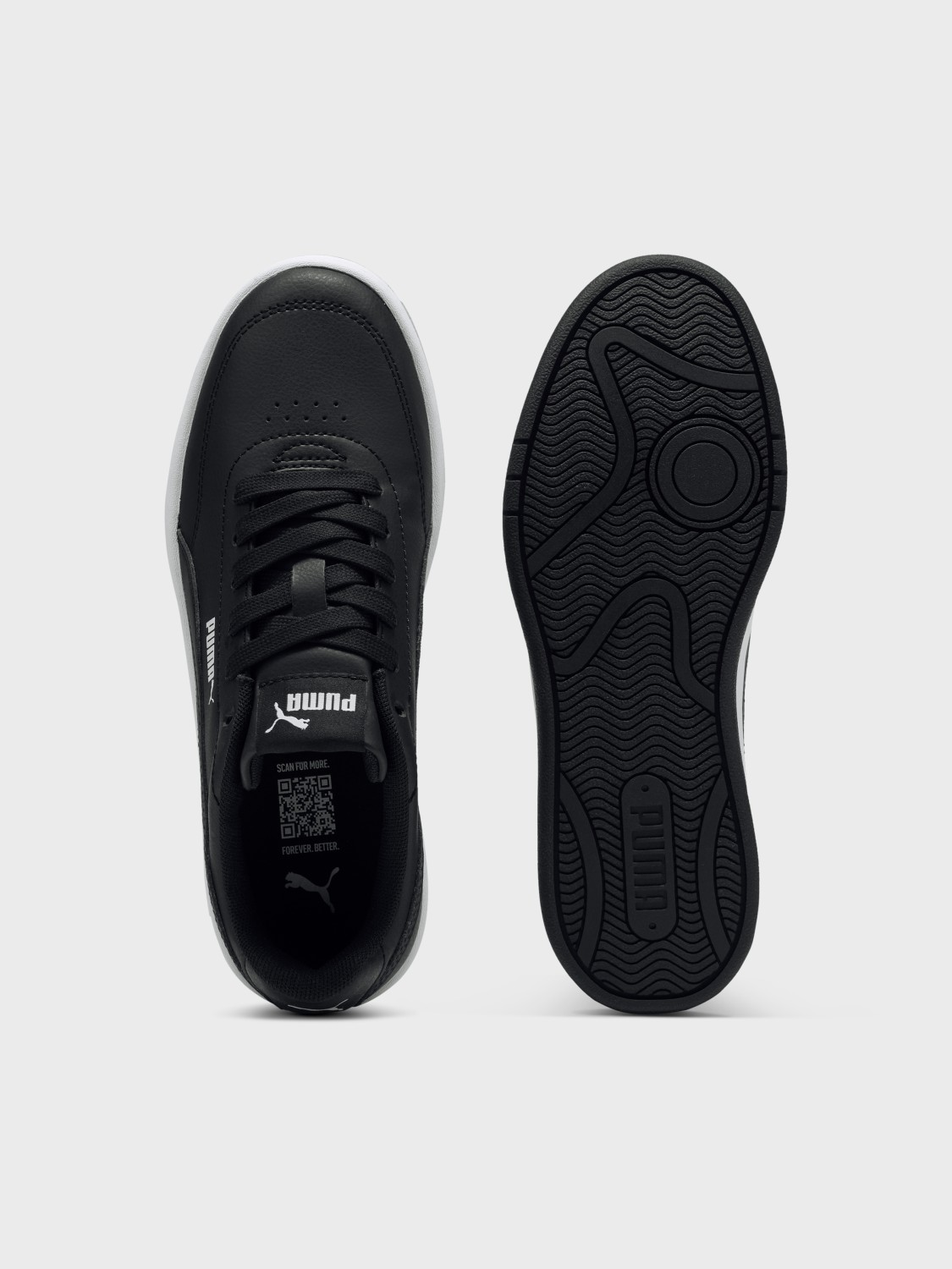 Кросівки дитячі Puma Court Classic Clean Jr чорні 40375002 изображение 7