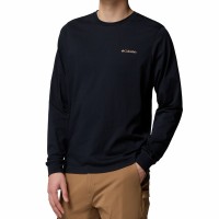 Толстовка мужская Columbia CSC™ Seasonal Logo LS Tee черная 2013541-007 изображение 1