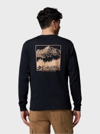 Толстовка мужская Columbia CSC™ Seasonal Logo LS Tee черная 2013541-007 изображение 4