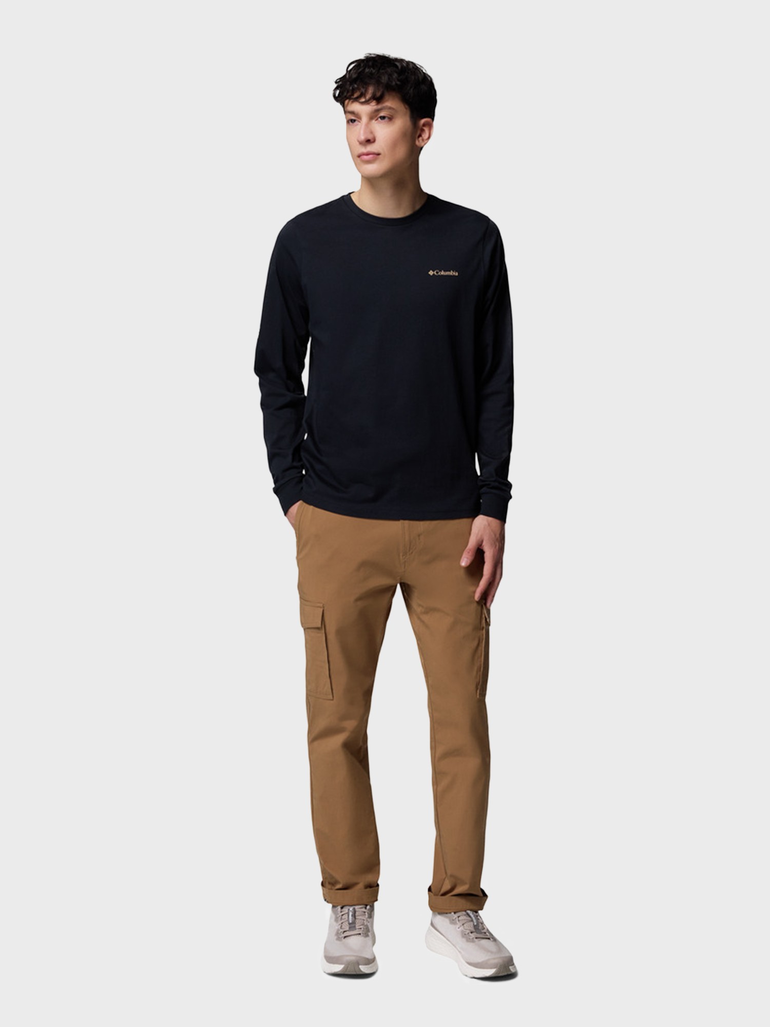 Толстовка чоловіча Columbia CSC™ Seasonal Logo LS Tee чорна 2013541-007 изображение 7