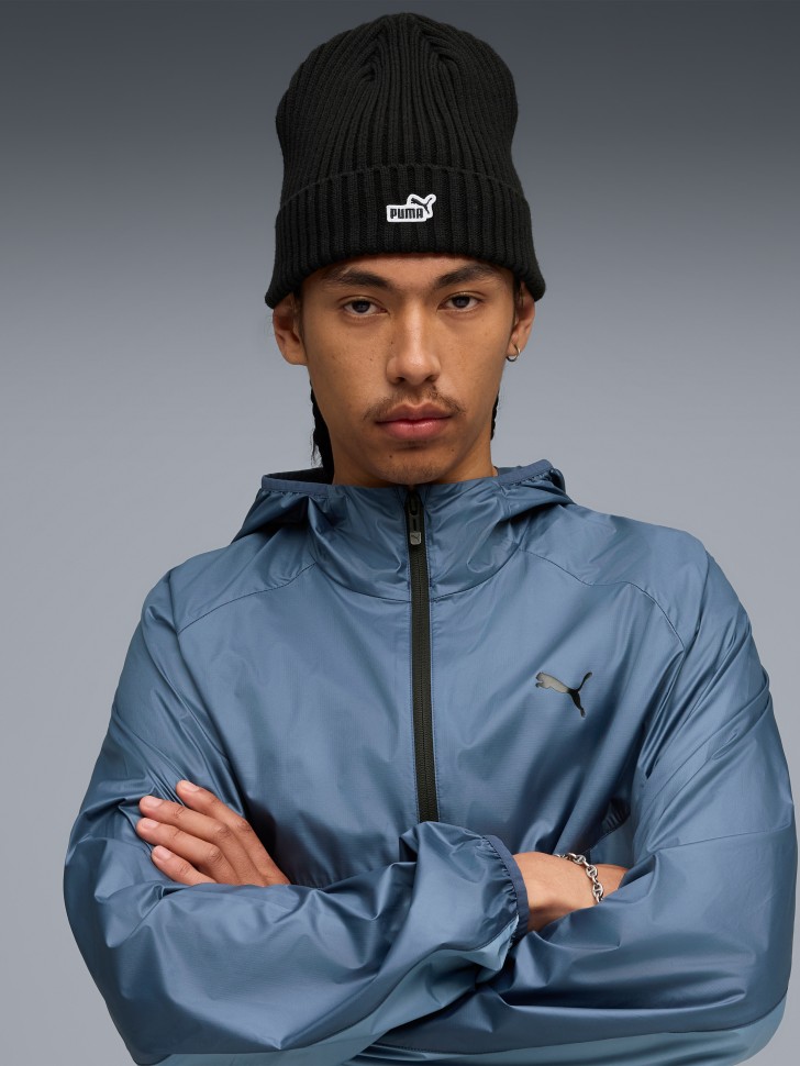 Шапка  Puma ESS PATCH Mid Crown Beanie черная 02641701 изображение 5