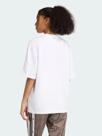 Футболка жіноча Adidas AOP SS T-SHIRT біла KD8812 изображение 3