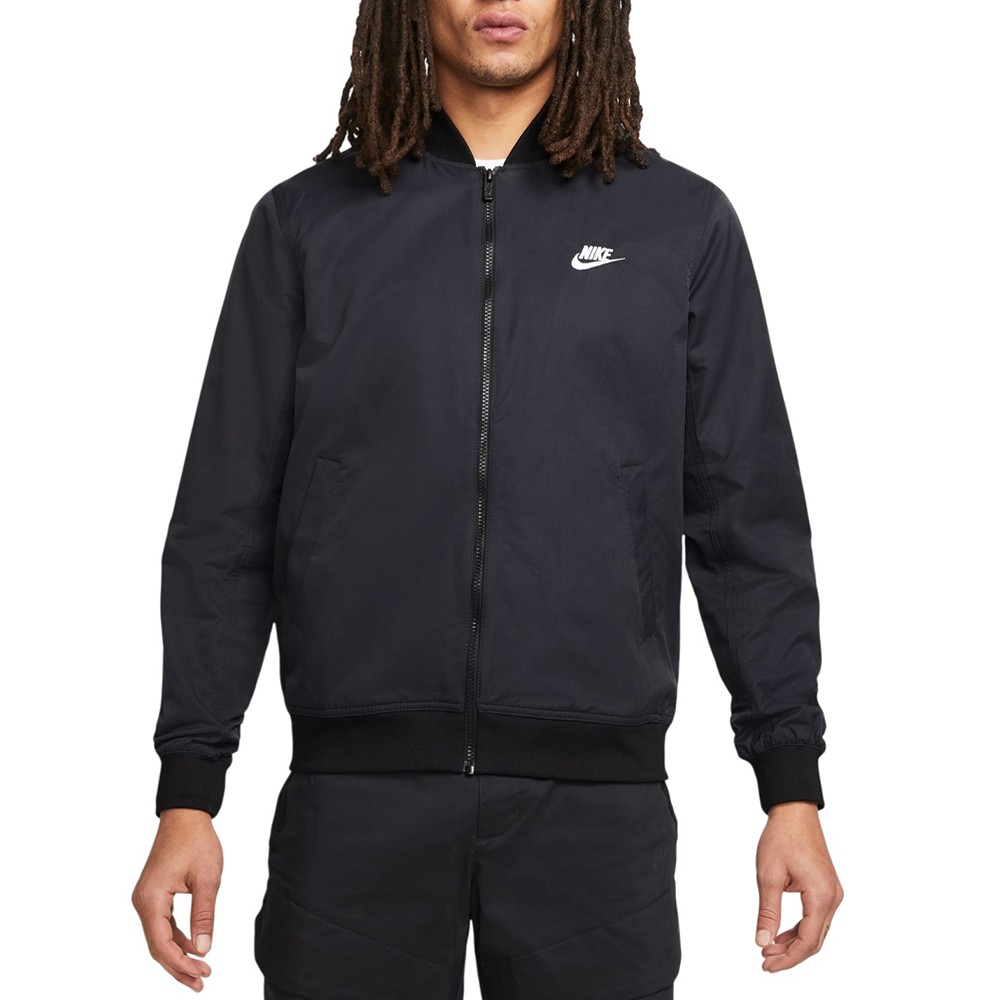 Ветровка мужская Nike M NK CLUB WVN UL BOMBR JKT черная DM6821-010