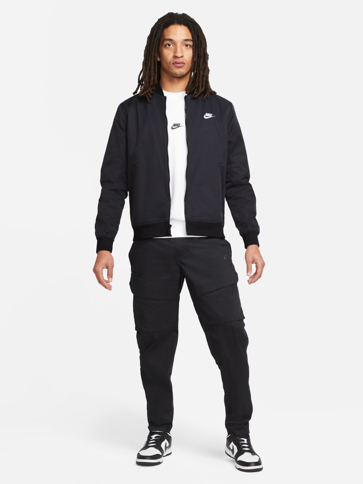 Ветровка мужская Nike M NK CLUB WVN UL BOMBR JKT черная DM6821-010 изображение 7