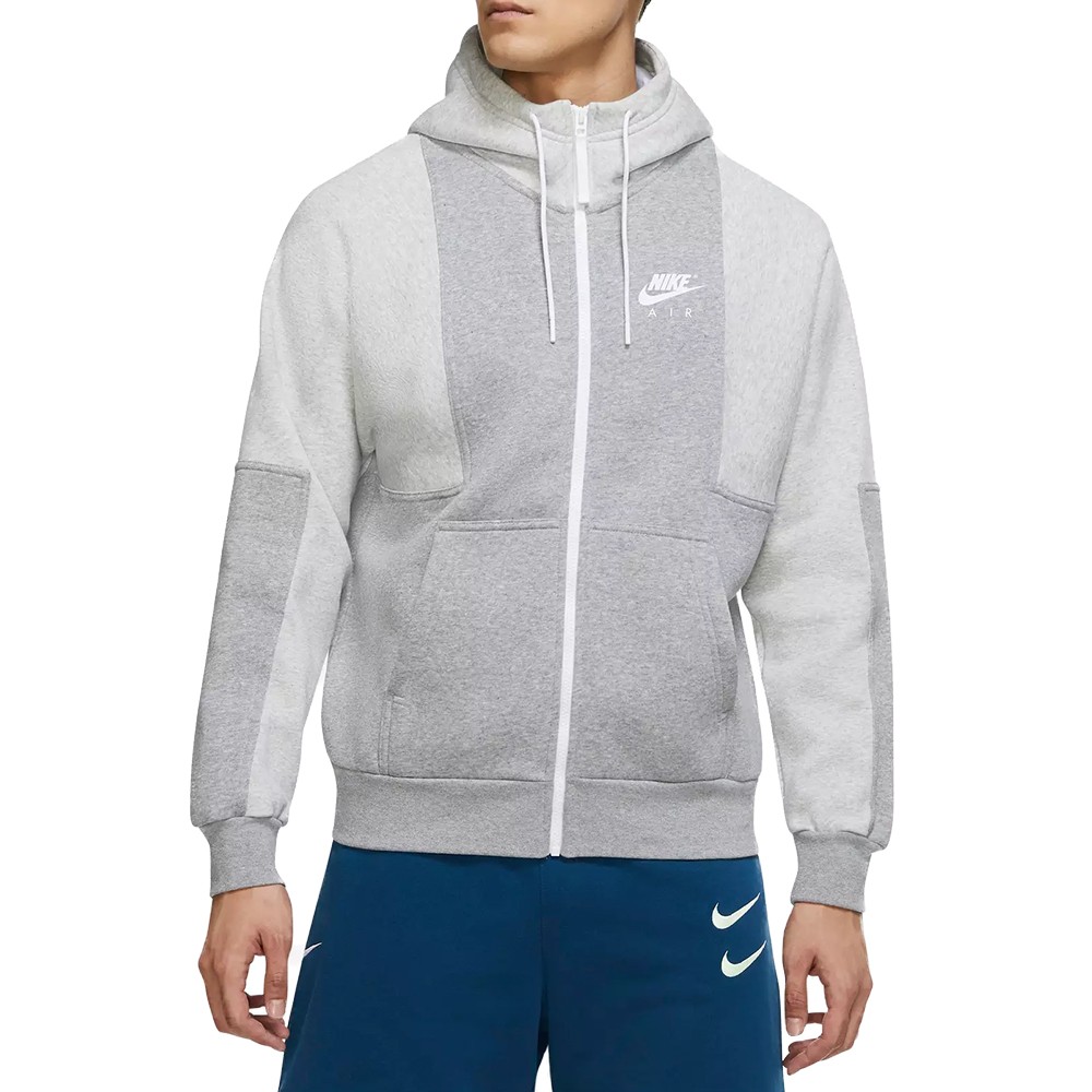 Толстовка мужская Nike M Nsw Nike Air Fz Bb Hoodie серая DD6456-063 изображение 1