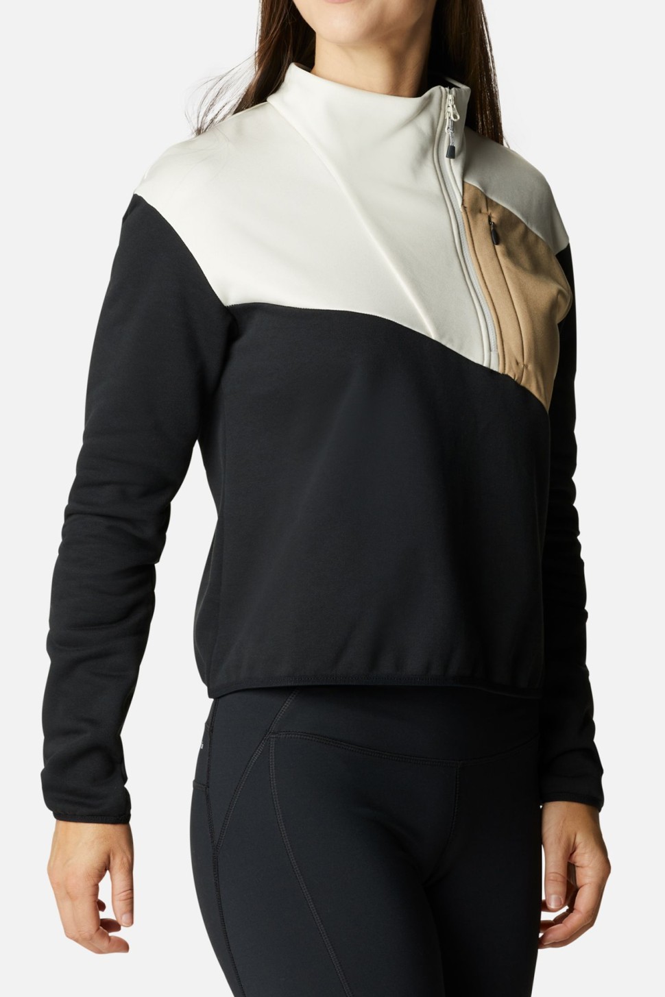 Толстовка жіноча Columbia  Lodge™ Hybrid Pullover черная чорна 1959811-011 — фото 2