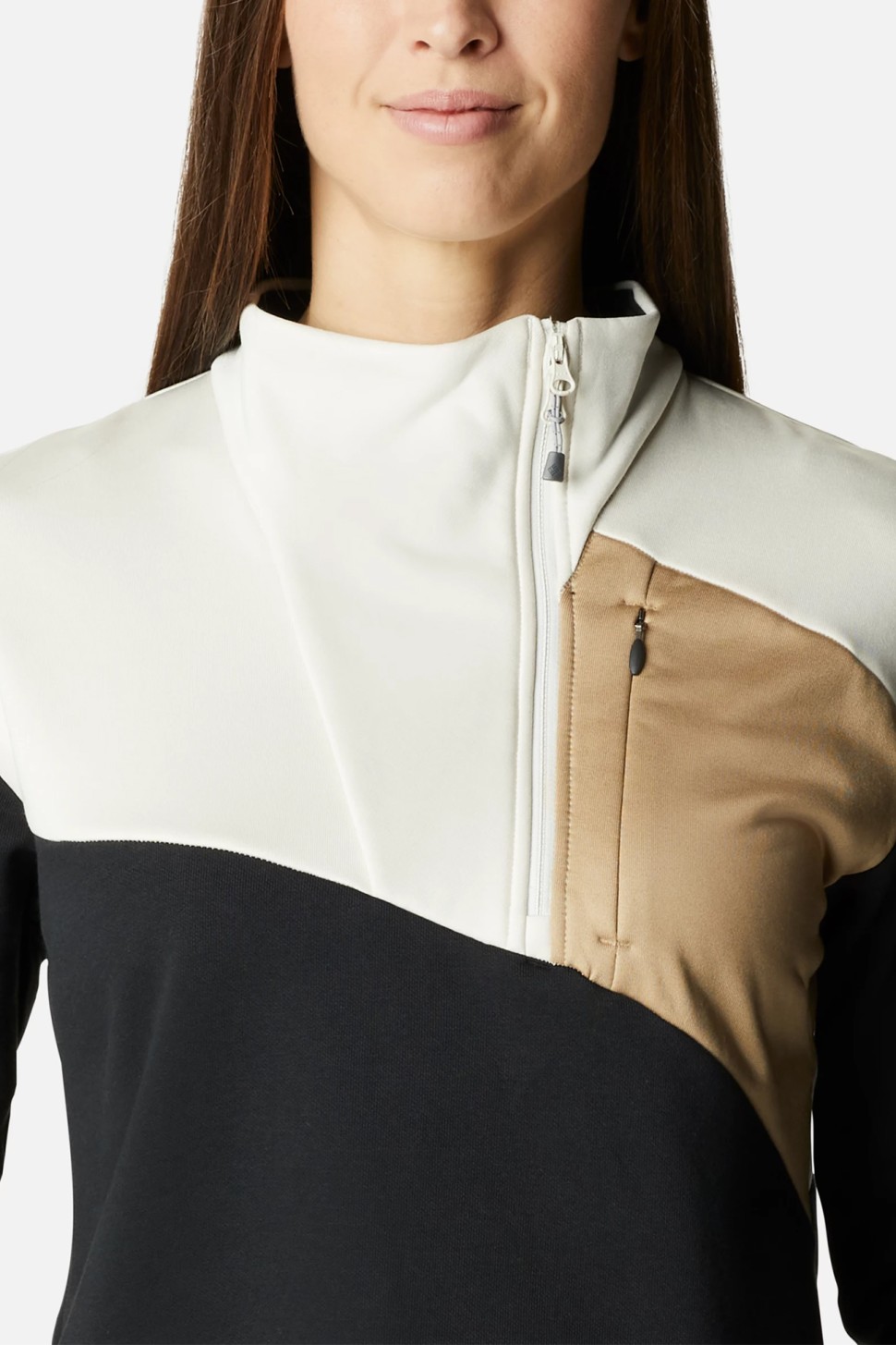 Толстовка жіноча Columbia  Lodge™ Hybrid Pullover черная чорна 1959811-011 — фото 5