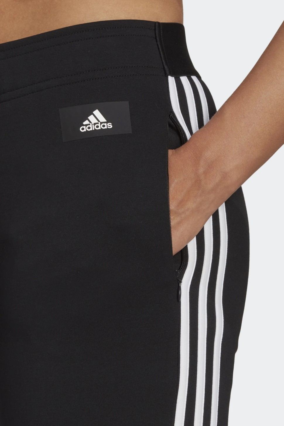 Штани жіночі Adidas W Fi 3S Skin Pt чорні H57301 — фото 4