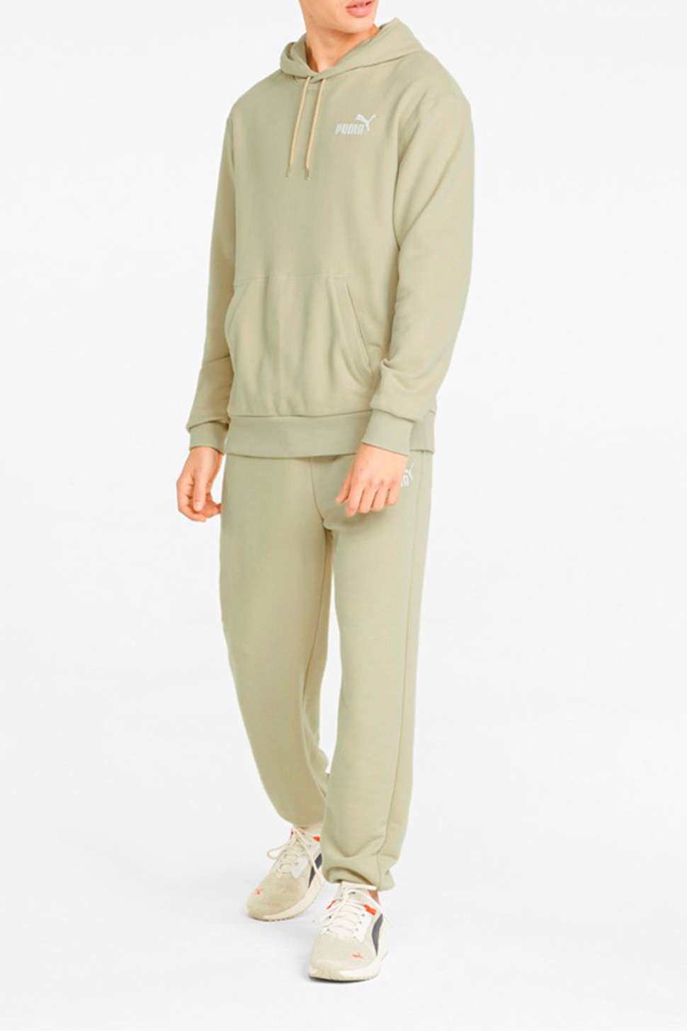 Толстовка мужская Puma Ess+ Hoodie бежевая 84741564 — фото 4 — Sport City Толстовка мужская Puma Ess+ Hoodie бежевая 84741564 — фото 4
