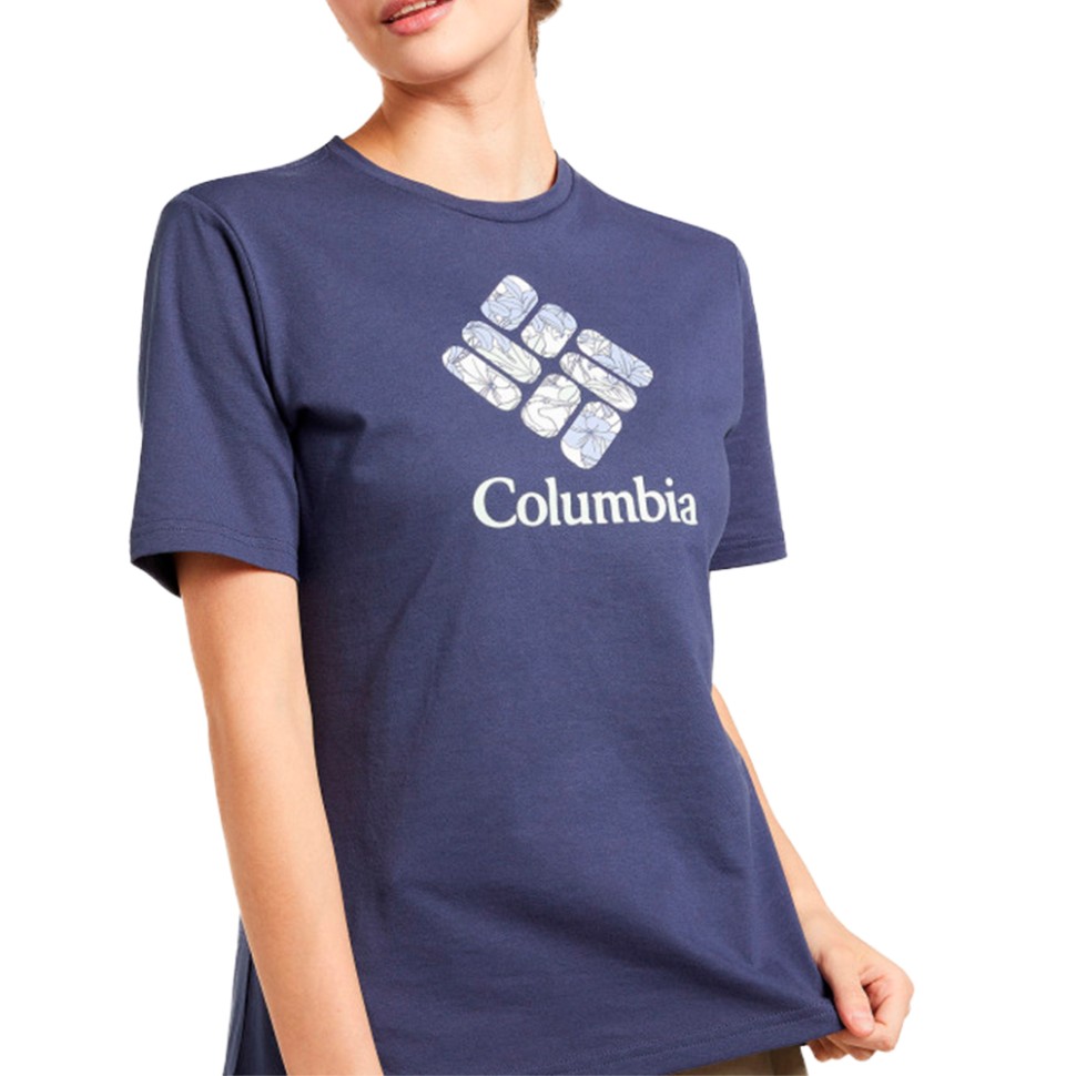 Футболка жіноча Columbia Timber Point™ Graphic Tee синя 2022261-466 — фото 1