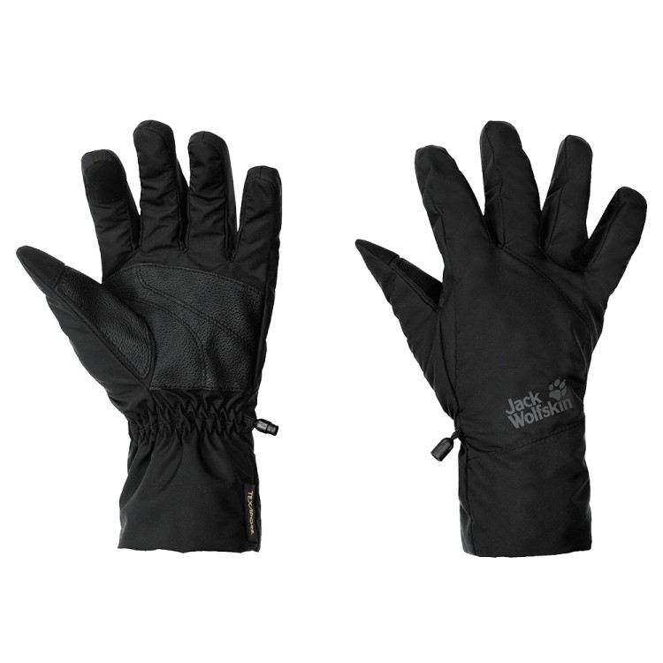 Перчатки унисекс Jack Wolfskin TEXAPORE BASIC GLOVE черные 1907811-6000