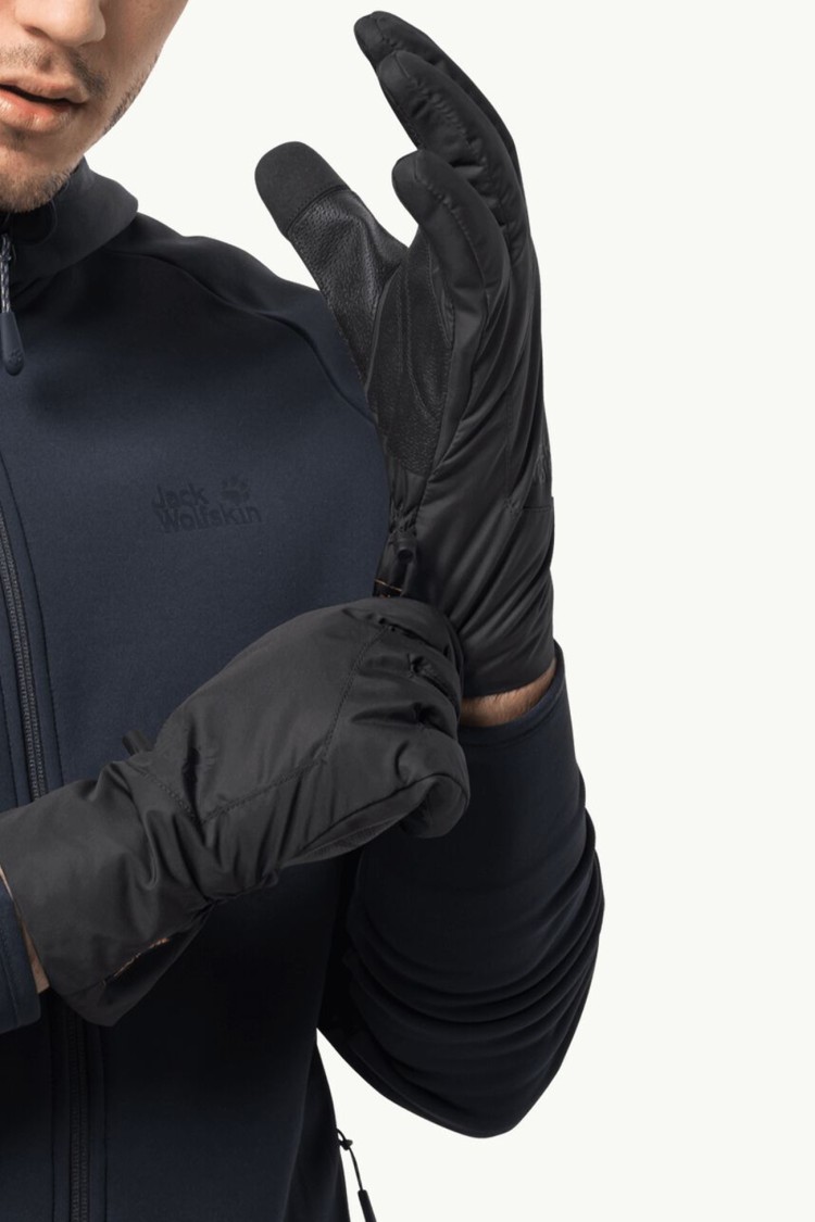Рукавиці унісекс Jack Wolfskin TEXAPORE BASIC GLOVE чорні 1907811-6000 изображение 2