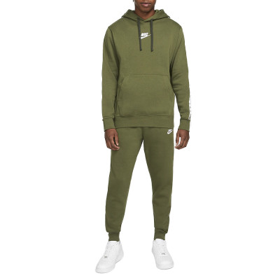 Костюм мужской Nike M Nk Club Flc Gx Hd Trk Suit зеленый DM6838-326