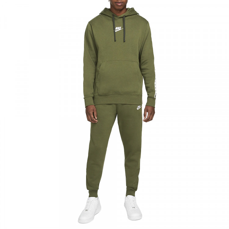 Костюм мужской Nike M Nk Club Flc Gx Hd Trk Suit зеленый DM6838-326 изображение 1