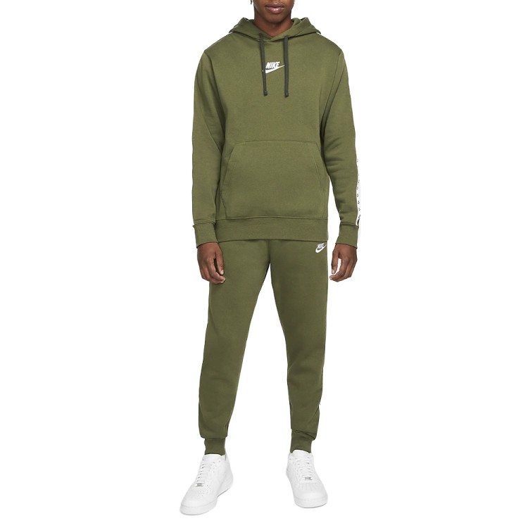 Костюм мужской Nike M Nk Club Flc Gx Hd Trk Suit зеленый DM6838-326 изображение 1