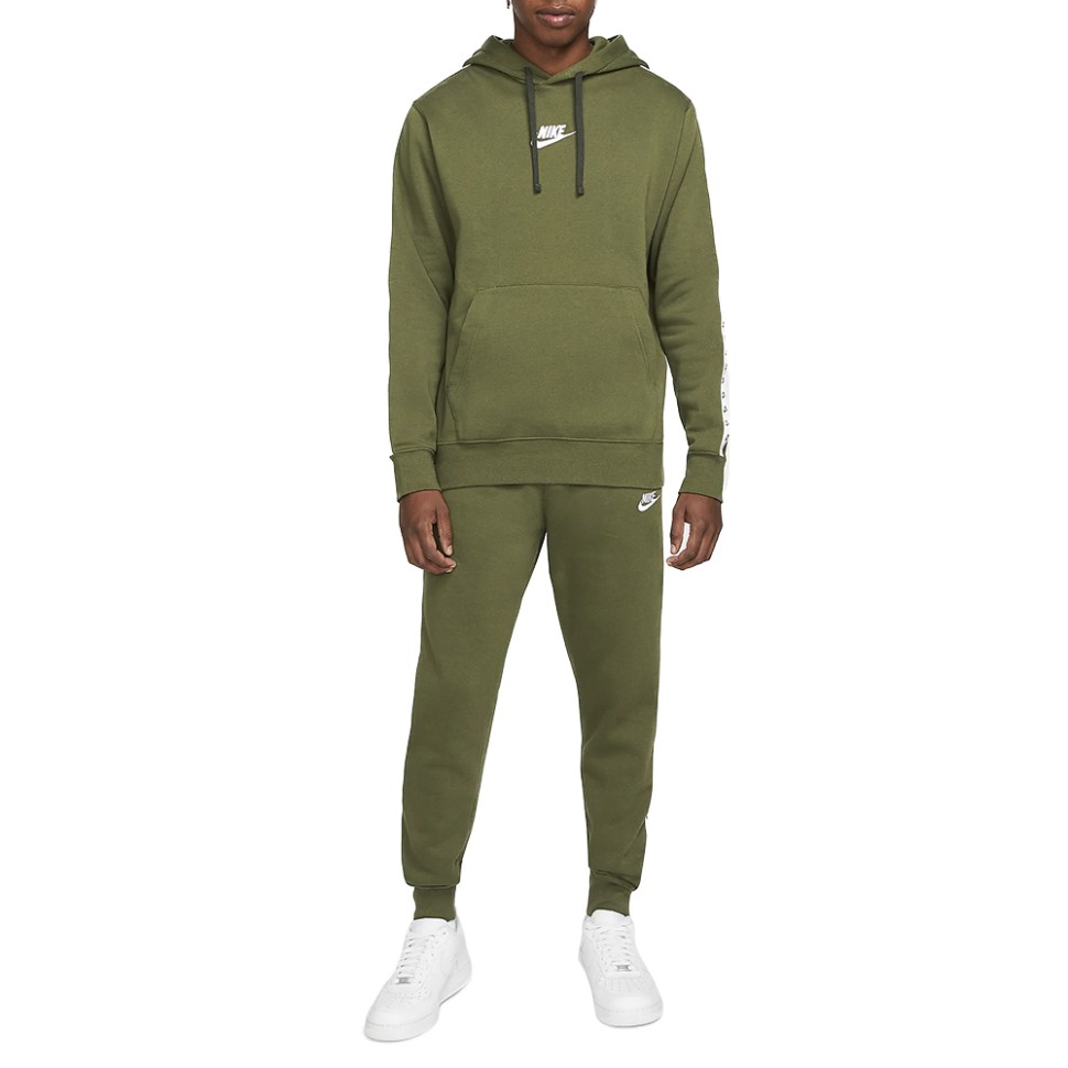 Костюм чоловічий Nike M Nk Club Flc Gx Hd Trk Suit зелений DM6838-326 — фото 1