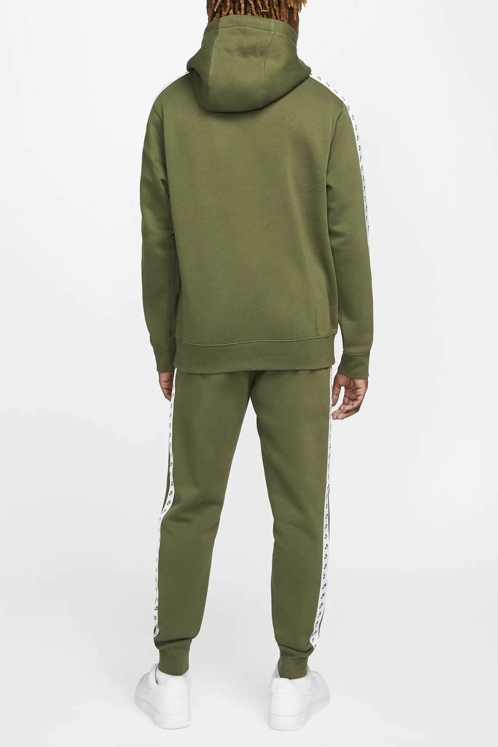 Костюм чоловічий Nike M Nk Club Flc Gx Hd Trk Suit зелений DM6838-326 — фото 3
