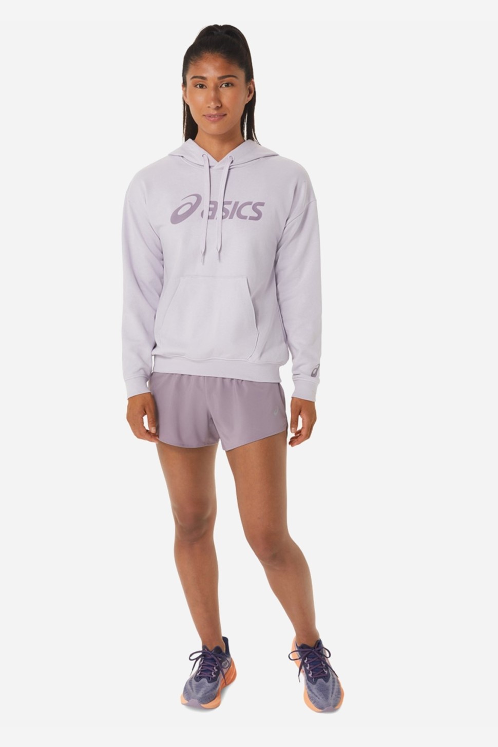 Толстовка жіноча Asics BIG ASICS OTH HOODIE фіолетова 2032A990-506 — фото 3