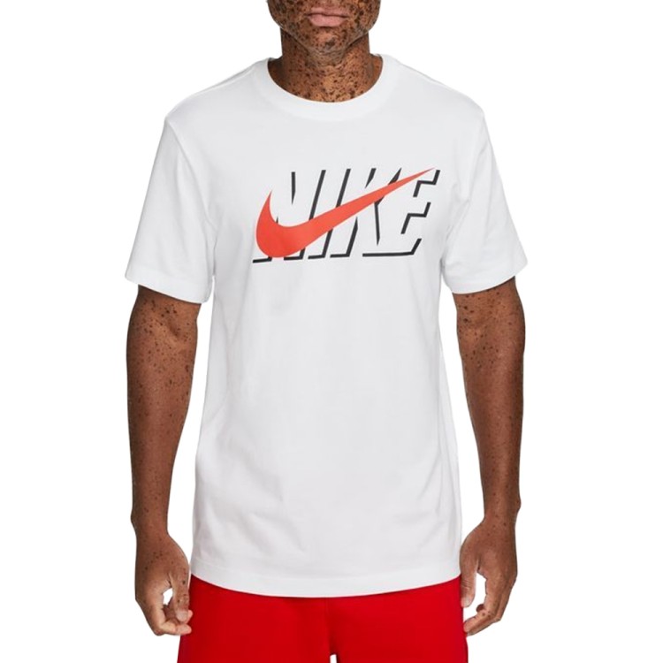 Футболка чоловіча Nike M NSW TEE SWOOSH BLOCK біла DZ3276-100 изображение 1