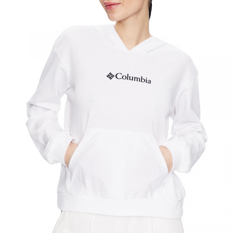 Худи женское Columbia Logo™ III French Terry Hoodie белое 2032871-100 изображение 1
