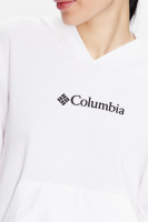 Худи женское Columbia Logo™ III French Terry Hoodie белое 2032871-100 изображение 5