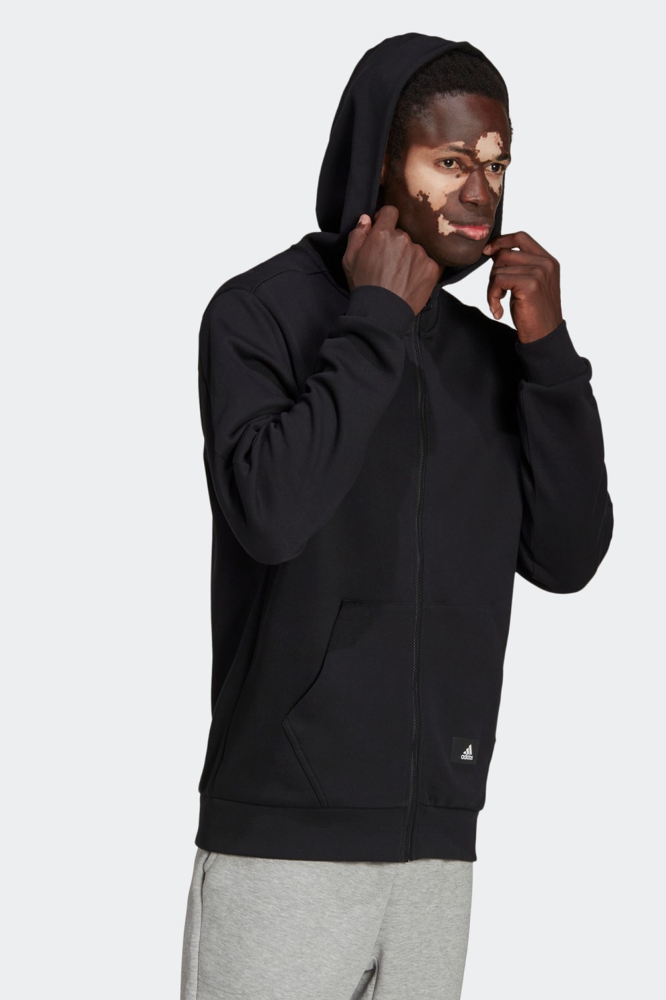 Adidas HA1416 Толстовка чоловіча M FI DBLKNT FZ — фото 4