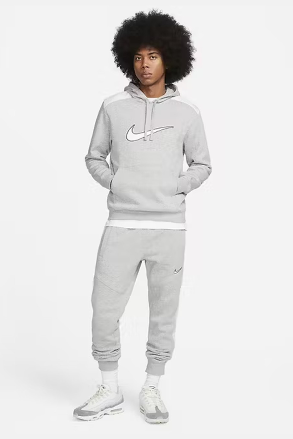 Штани чоловічі Nike M NSW SP FLC JOGGER BB сірі FN0246-063 — фото 9