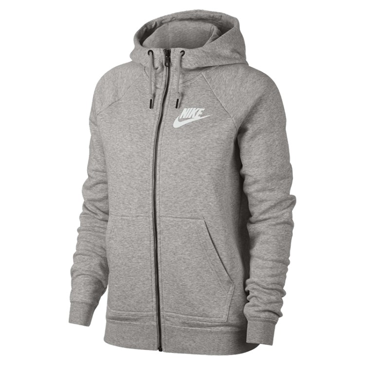 Толстовка женская Nike Sportswear Rally Full Zip серая 930909-050 изображение 1